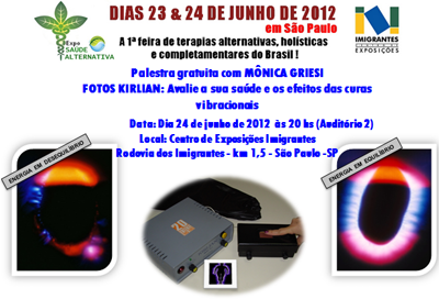 Palestra na 1&ordf; Expo Sa&uacute;de Alternativa