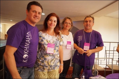 Esq. para dir: Deputado Federal Giovani Cherini, idealizador do evento, Sra. Selma Milhomens, Sra. Marta A. Junqueira, terapeuta do espa&ccedil;o Ser e Sr. Roberto Rech, Coordenador do evento